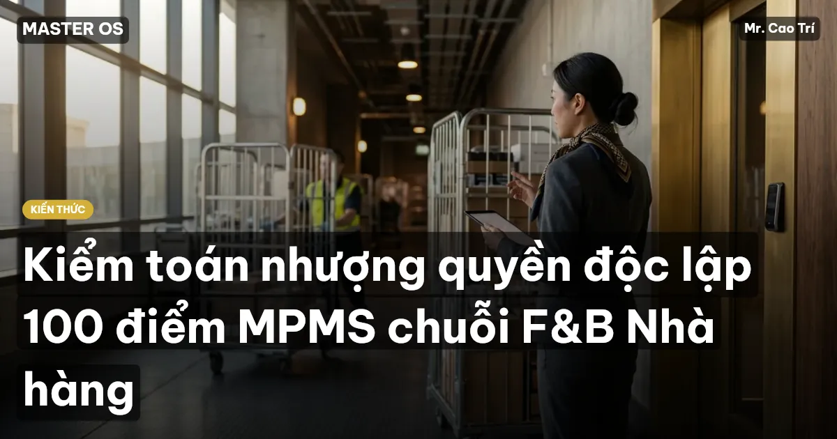 Kiểm toán nhượng quyền độc lập 100 điểm MPMS chuỗi F&B Nhà hàng
