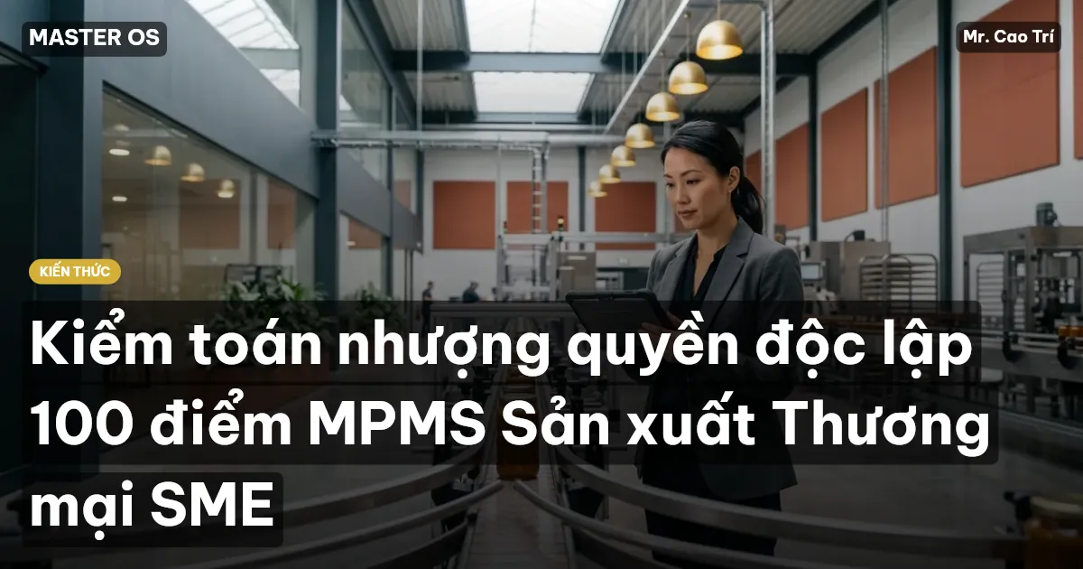 Kiểm toán nhượng quyền độc lập 100 điểm MPMS Sản xuất Thương mại SME
