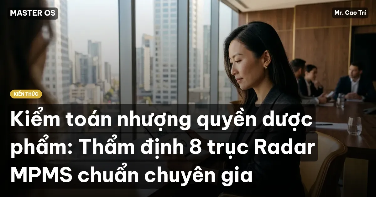 Kiểm toán nhượng quyền dược phẩm: Thẩm định 8 trục Radar MPMS chuẩn chuyên gia
