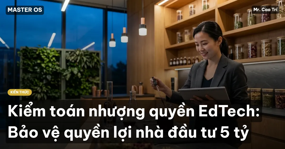 Kiểm toán nhượng quyền EdTech: Bảo vệ quyền lợi nhà đầu tư 5 tỷ