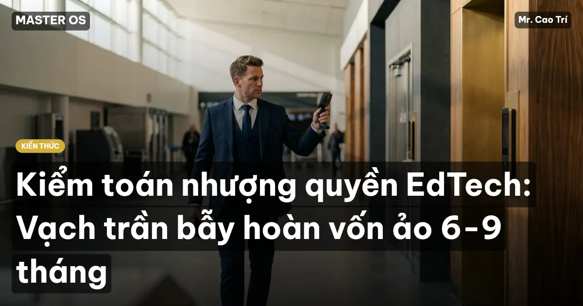 Kiểm toán nhượng quyền EdTech: Vạch trần bẫy hoàn vốn ảo 6-9 tháng
