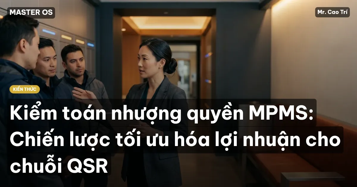 Kiểm toán nhượng quyền MPMS: Chiến lược tối ưu hóa lợi nhuận cho chuỗi QSR