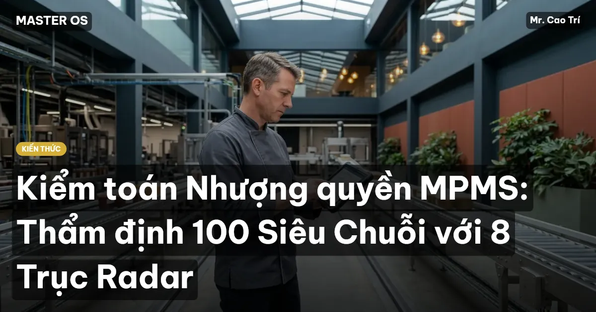 Kiểm toán Nhượng quyền MPMS: Thẩm định 100 Siêu Chuỗi với 8 Trục Radar