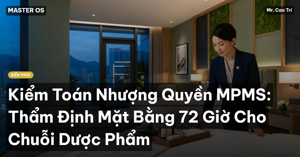 Kiểm Toán Nhượng Quyền MPMS: Thẩm Định Mặt Bằng 72 Giờ Cho Chuỗi Dược Phẩm