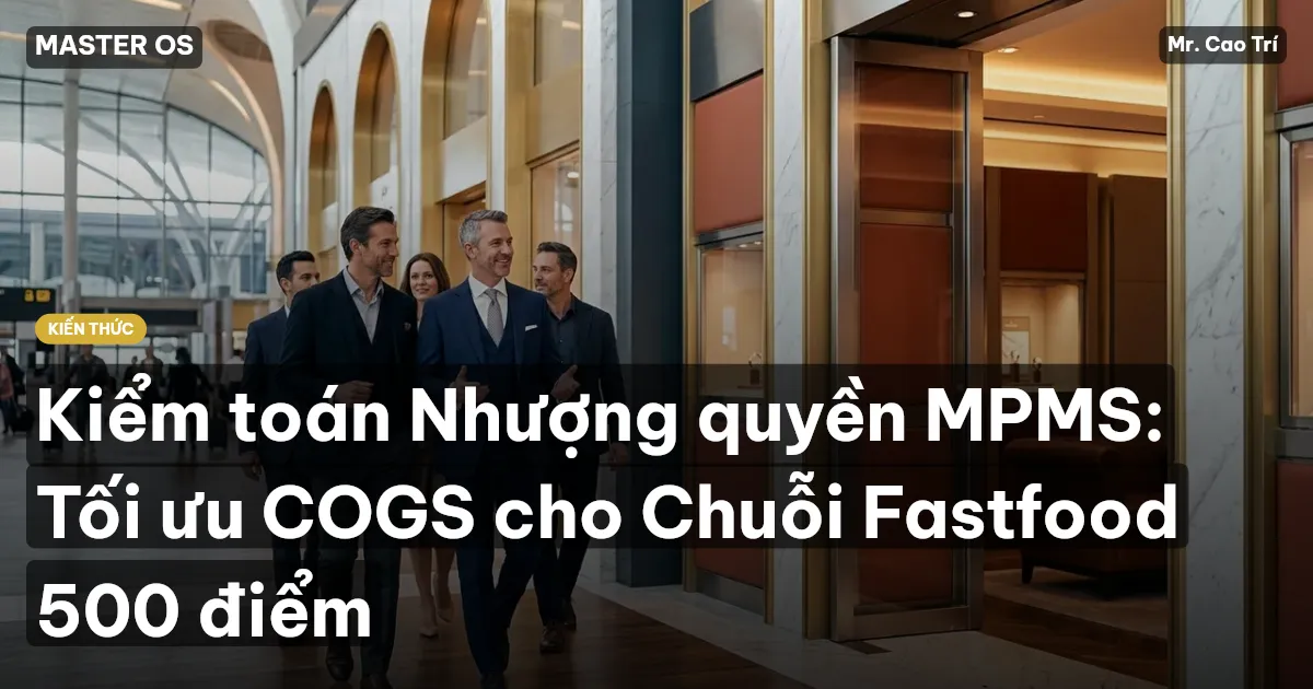 Kiểm toán Nhượng quyền MPMS: Tối ưu COGS cho Chuỗi Fastfood 500 điểm
