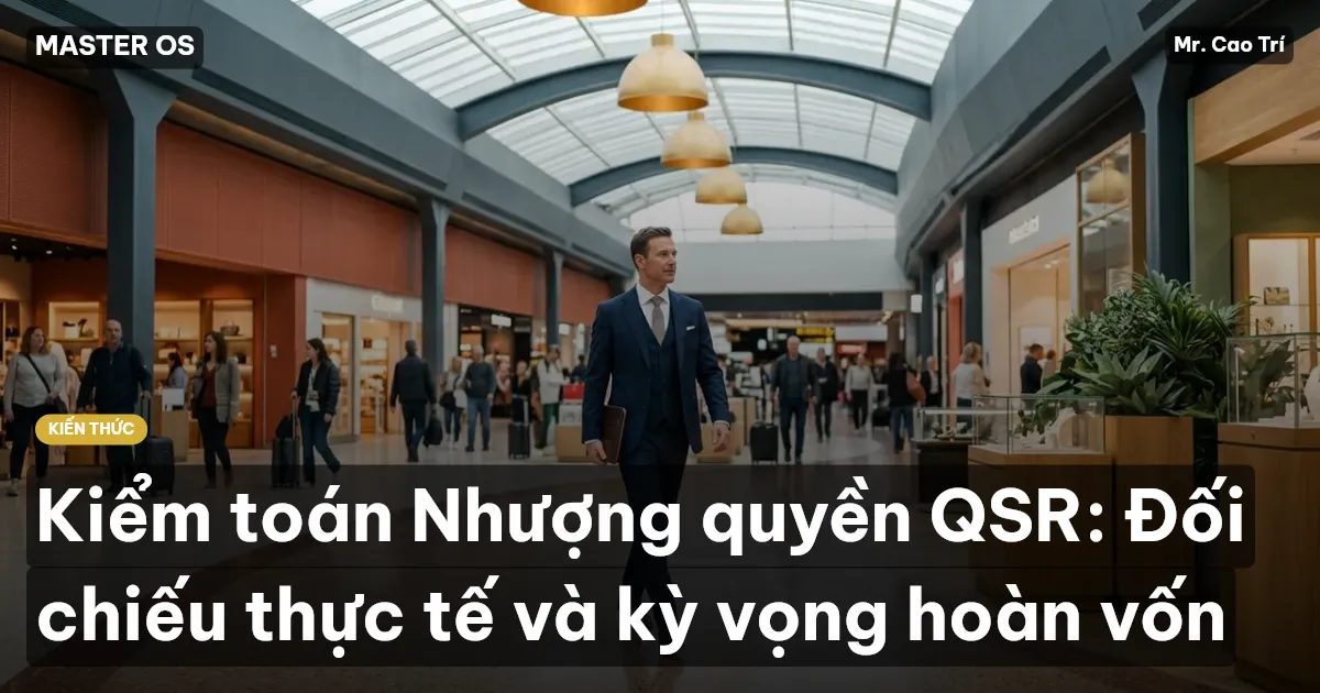 Kiểm toán Nhượng quyền QSR: Đối chiếu thực tế và kỳ vọng hoàn vốn