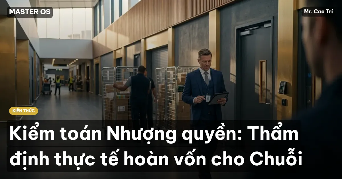 Kiểm toán Nhượng quyền: Thẩm định thực tế hoàn vốn cho Chuỗi