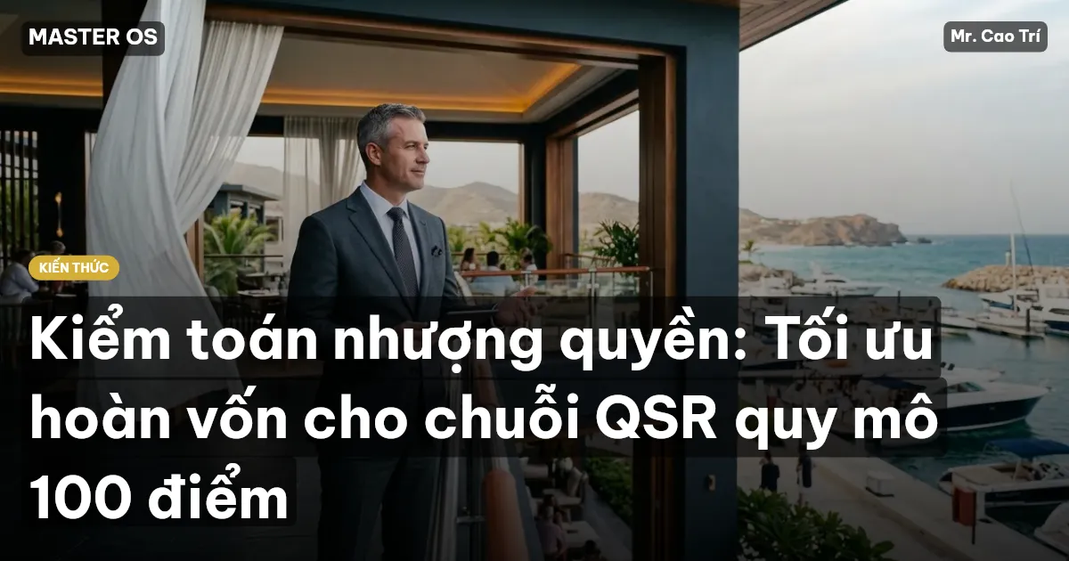 Kiểm toán nhượng quyền: Tối ưu hoàn vốn cho chuỗi QSR quy mô 100 điểm