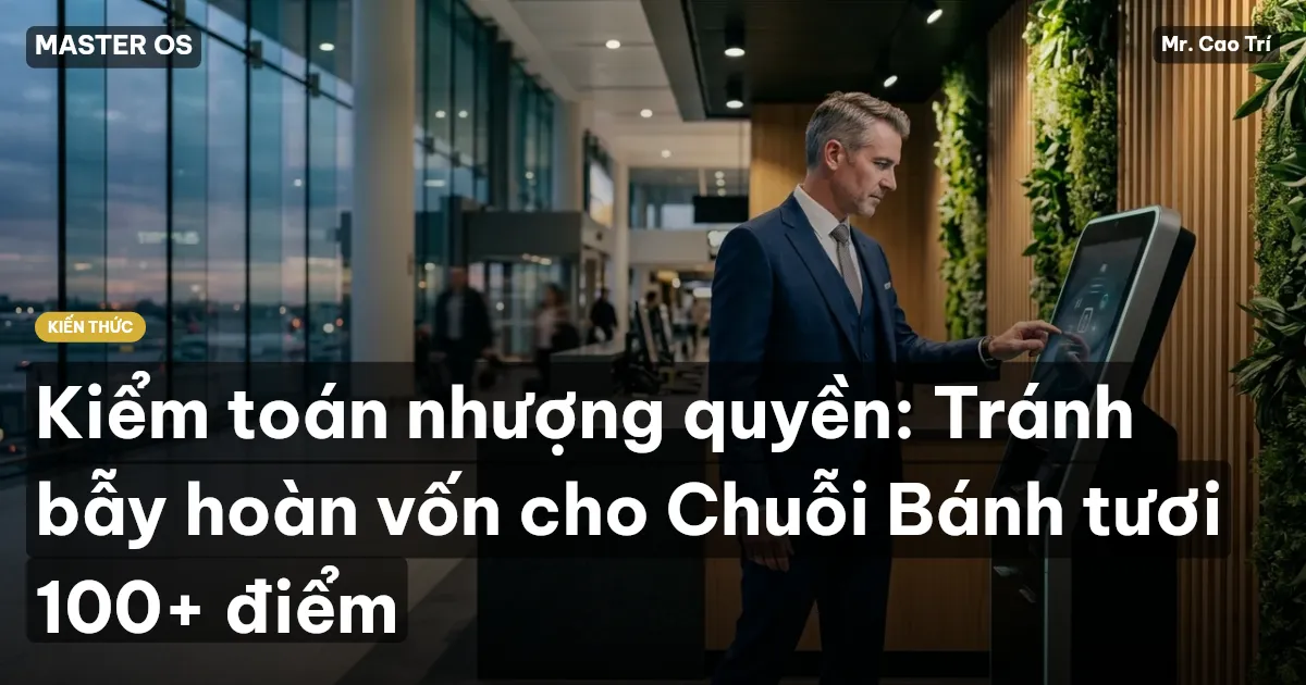 Kiểm toán nhượng quyền: Tránh bẫy hoàn vốn cho Chuỗi Bánh tươi 100+ điểm