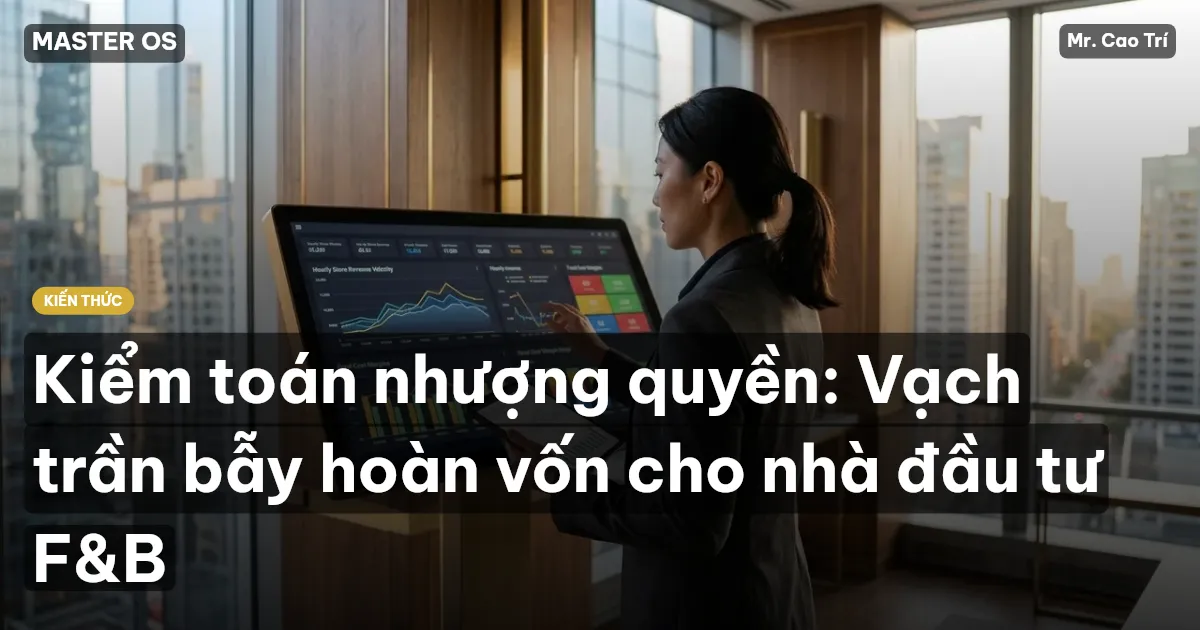 Kiểm toán nhượng quyền: Vạch trần bẫy hoàn vốn cho nhà đầu tư F