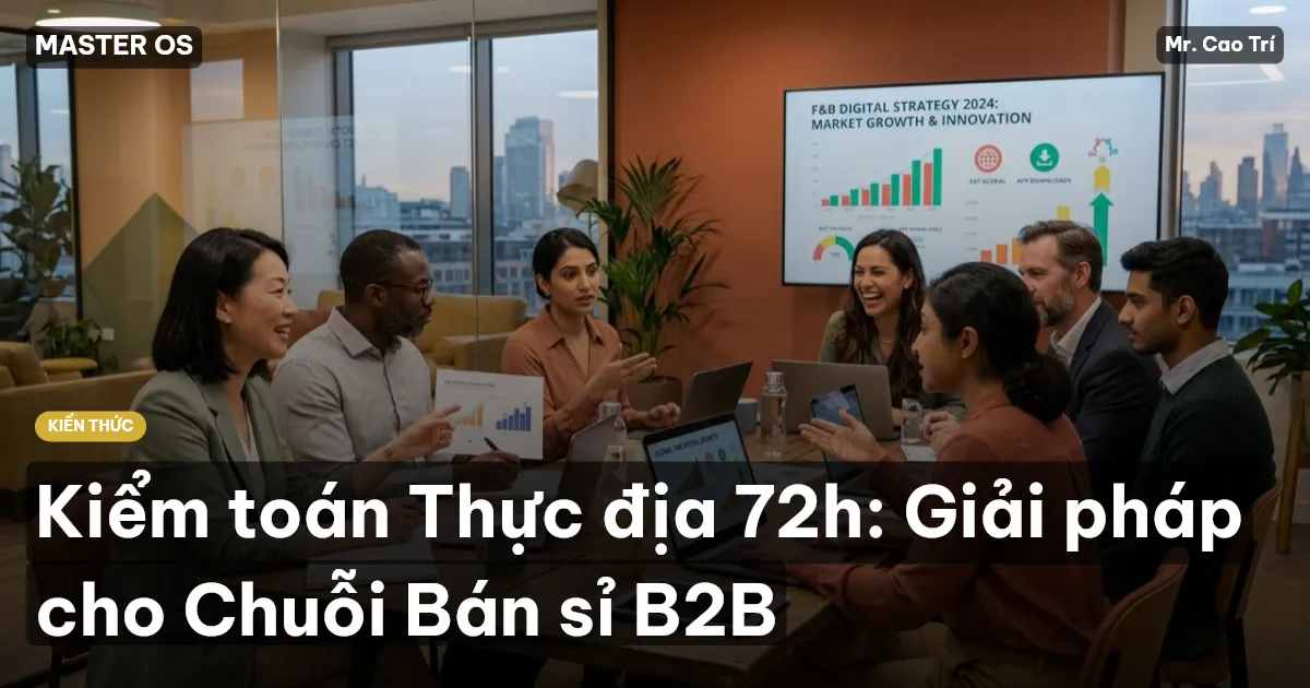 Kiểm toán Thực địa 72h: Giải pháp cho Chuỗi Bán sỉ B2B