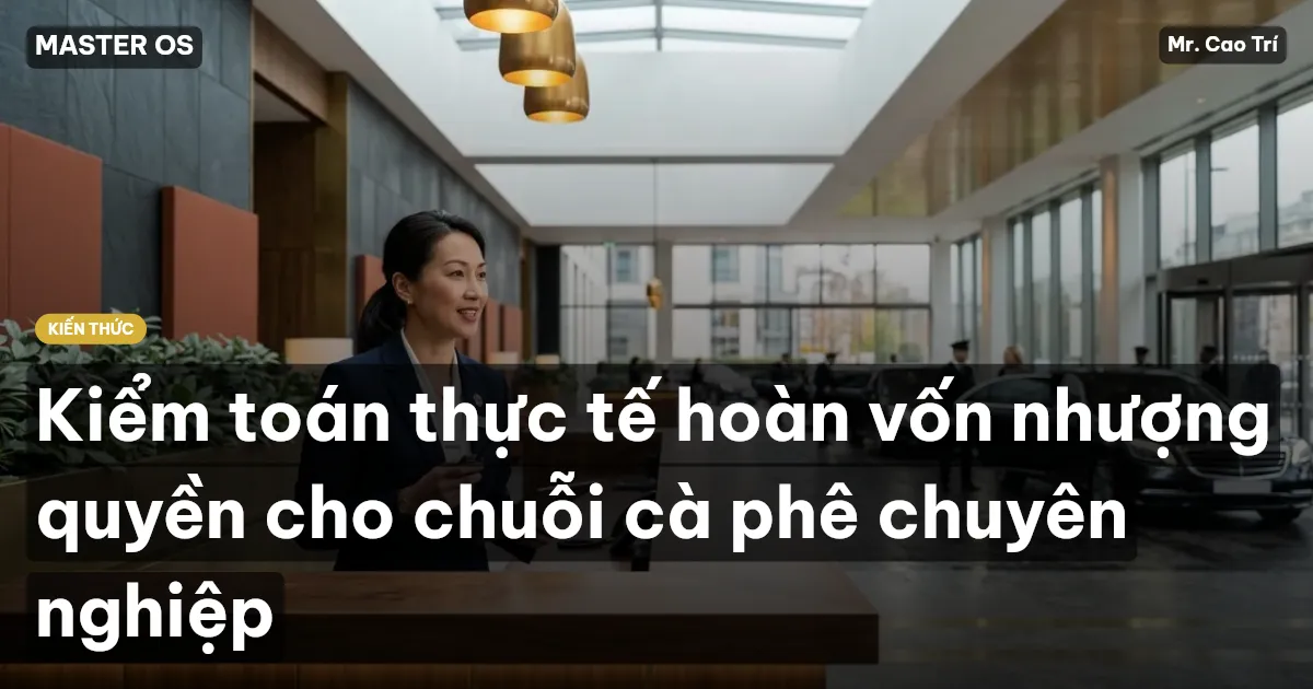 Kiểm toán thực tế hoàn vốn nhượng quyền cho chuỗi cà phê chuyên nghiệp