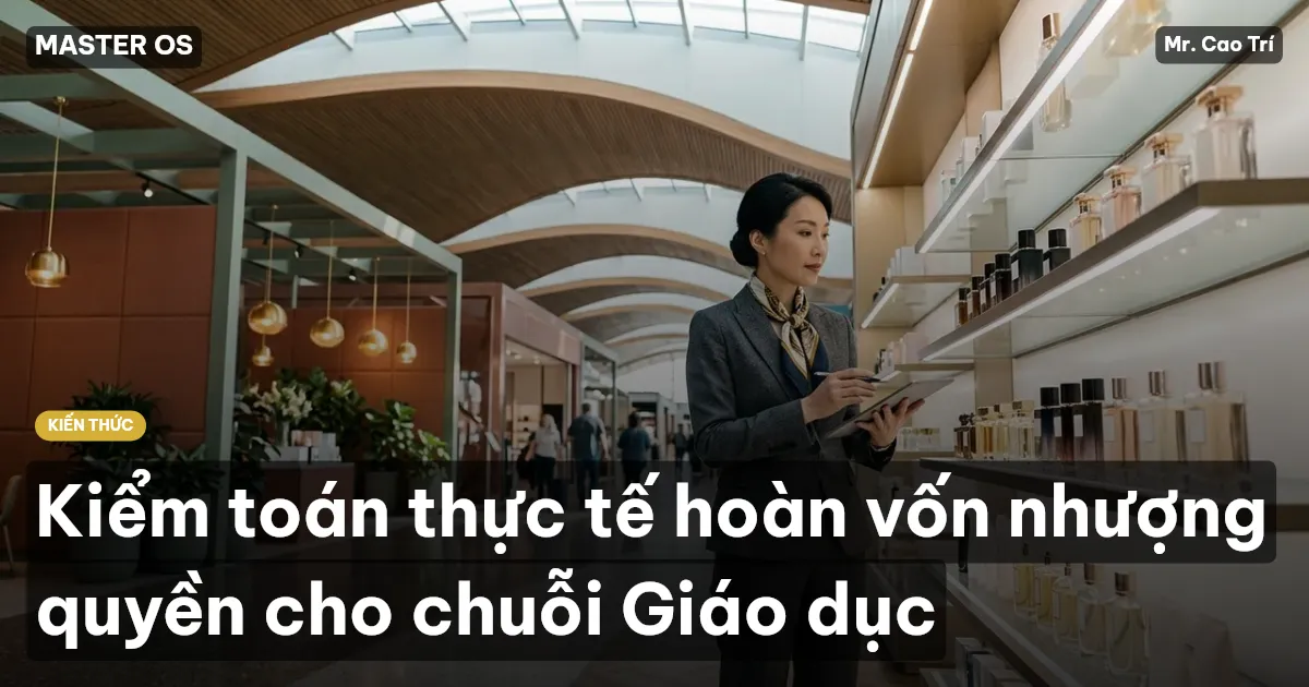 Kiểm toán thực tế hoàn vốn nhượng quyền cho chuỗi Giáo dục