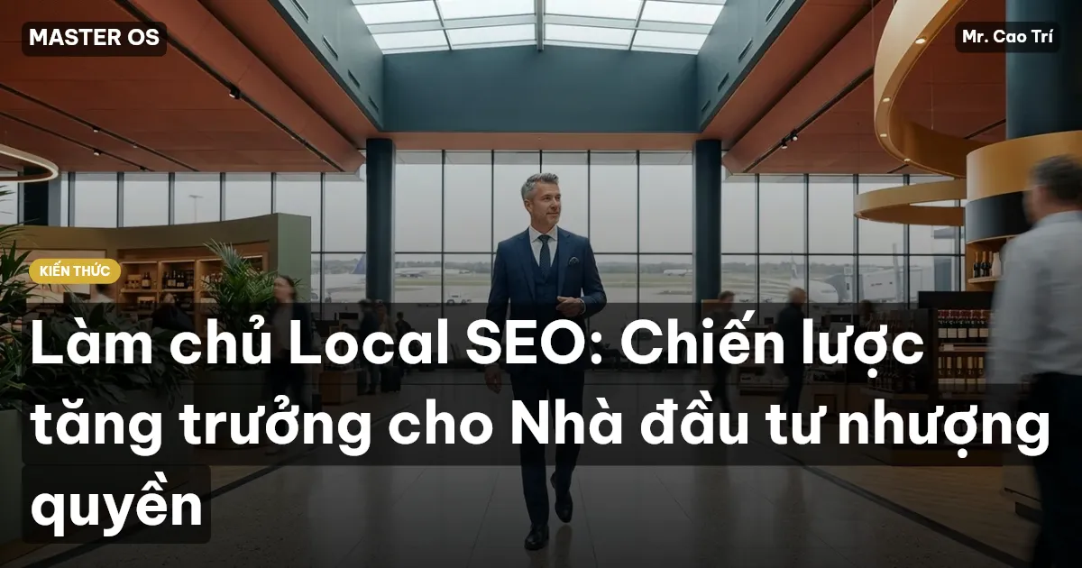 Làm chủ Local SEO: Chiến lược tăng trưởng cho Nhà đầu tư nhượng quyền