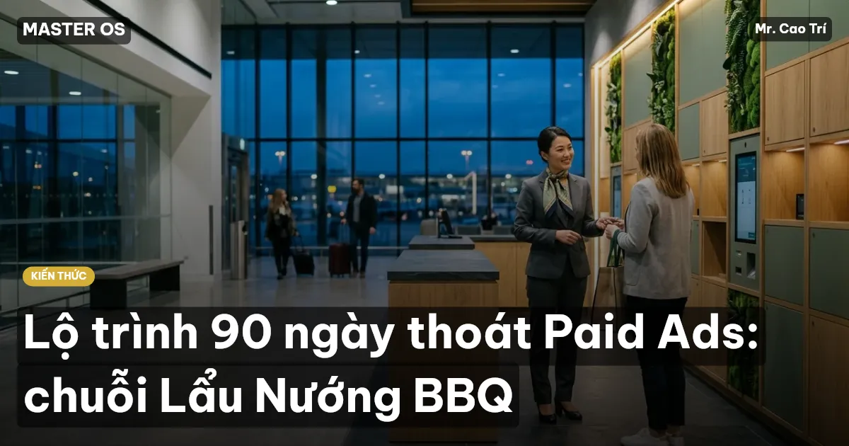 Lộ trình 90 ngày thoát Paid Ads: chuỗi Lẩu Nướng BBQ