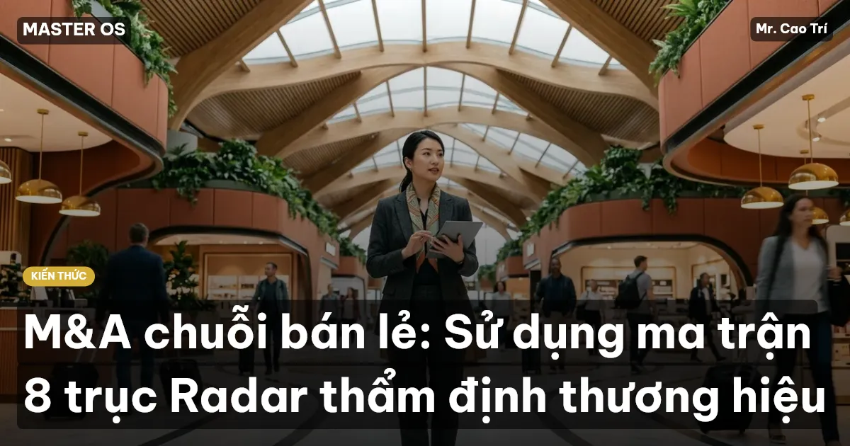 M&A chuỗi bán lẻ: Sử dụng ma trận 8 trục Radar thẩm định thương hiệu