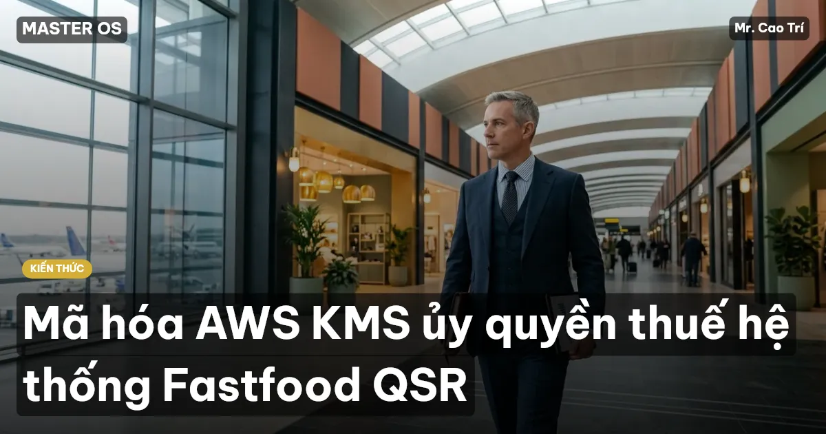 Mã hóa AWS KMS ủy quyền thuế hệ thống Fastfood QSR