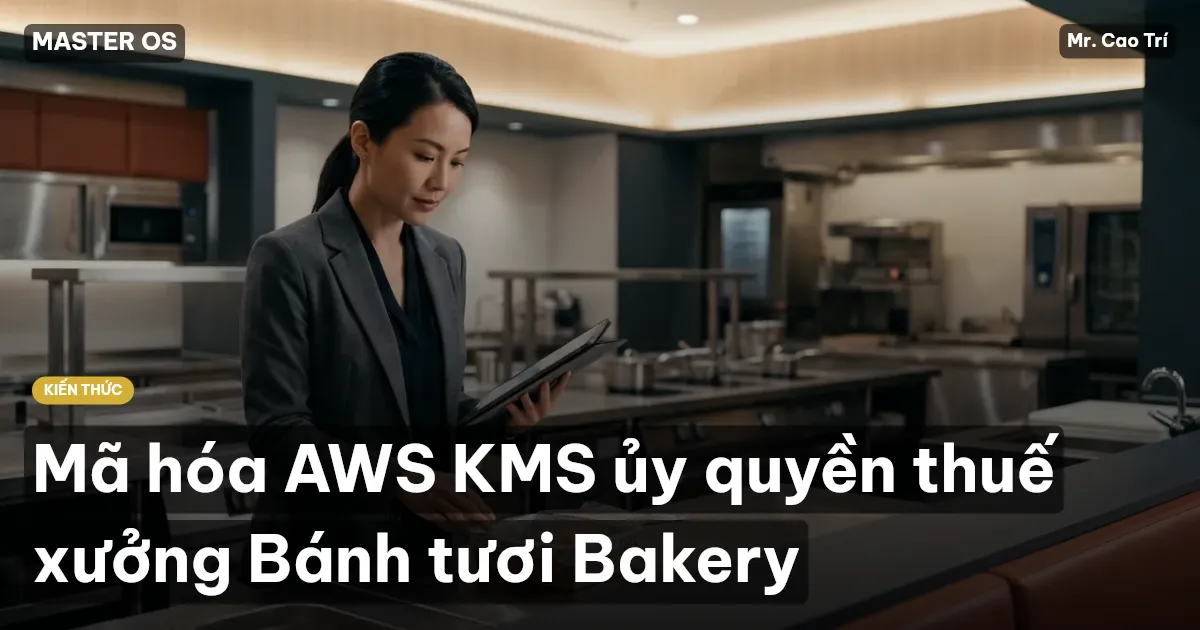 Mã hóa AWS KMS ủy quyền thuế xưởng Bánh tươi Bakery
