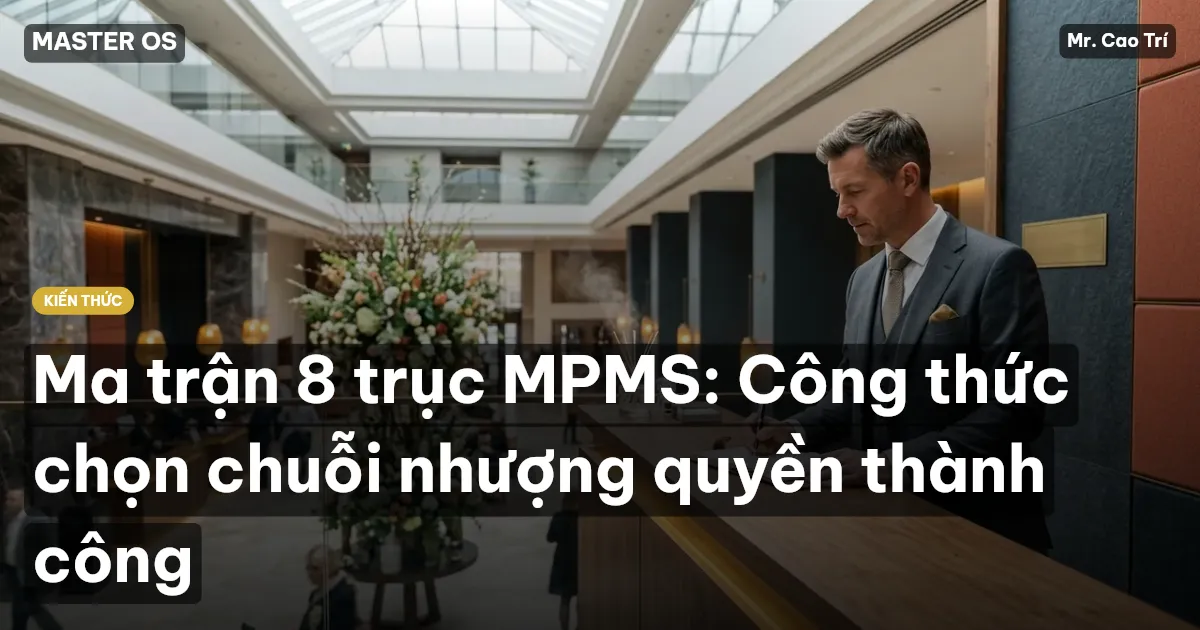 Ma trận 8 trục MPMS: Công thức chọn chuỗi nhượng quyền thành công