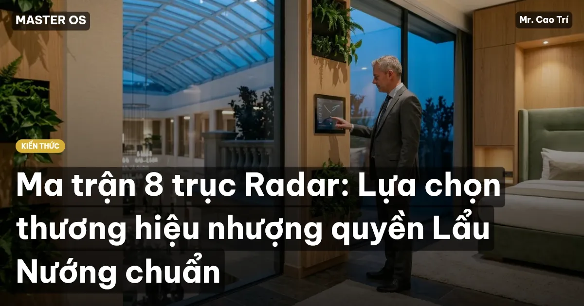 Ma trận 8 trục Radar: Lựa chọn thương hiệu nhượng quyền Lẩu Nướng chuẩn