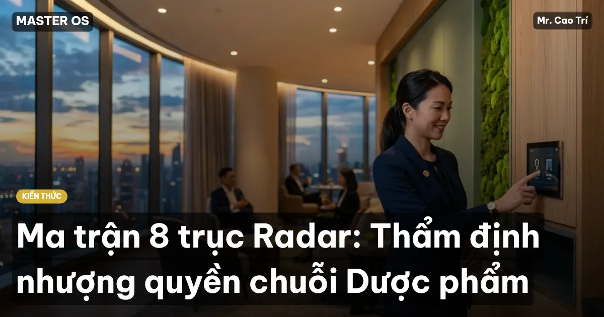 Ma trận 8 trục Radar: Thẩm định nhượng quyền chuỗi Dược phẩm