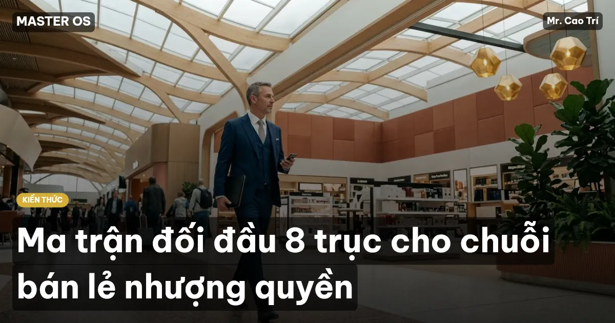 Ma trận đối đầu 8 trục cho chuỗi bán lẻ nhượng quyền