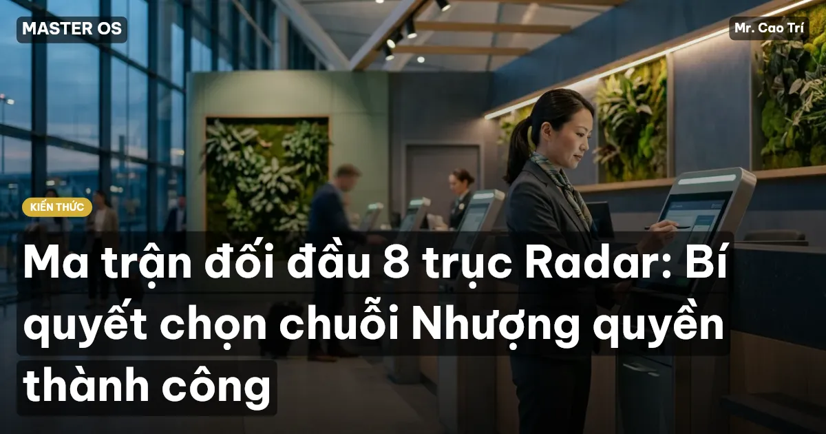 Ma trận đối đầu 8 trục Radar: Bí quyết chọn chuỗi Nhượng quyền thành công