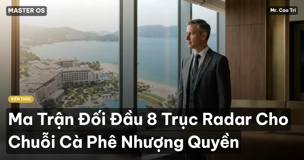 Ma Trận Đối Đầu 8 Trục Radar Cho Chuỗi Cà Phê Nhượng Quyền