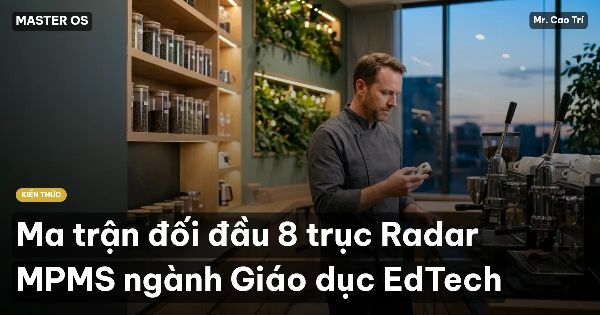 Ma trận đối đầu 8 trục Radar MPMS ngành Giáo dục EdTech