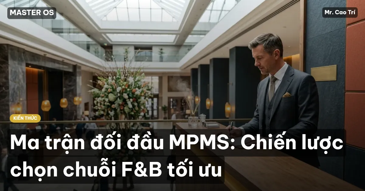 Ma trận đối đầu MPMS: Chiến lược chọn chuỗi F&B tối ưu