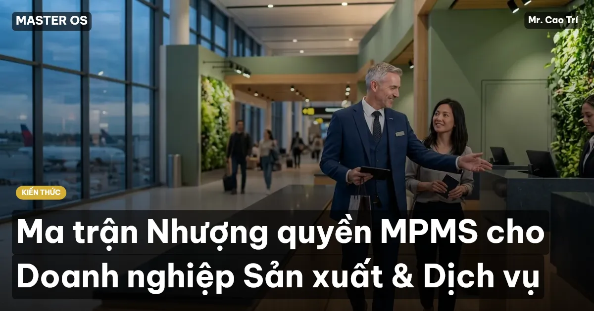 Ma trận Nhượng quyền MPMS cho Doanh nghiệp Sản xuất & Dịch vụ