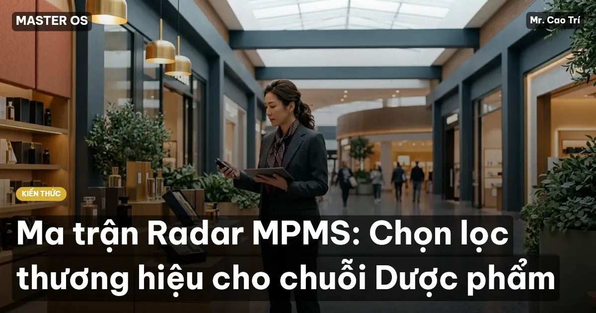 Ma trận Radar MPMS: Chọn lọc thương hiệu cho chuỗi Dược phẩm
