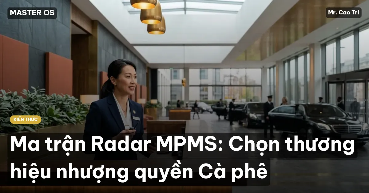 Ma trận Radar MPMS: Chọn thương hiệu nhượng quyền Cà phê