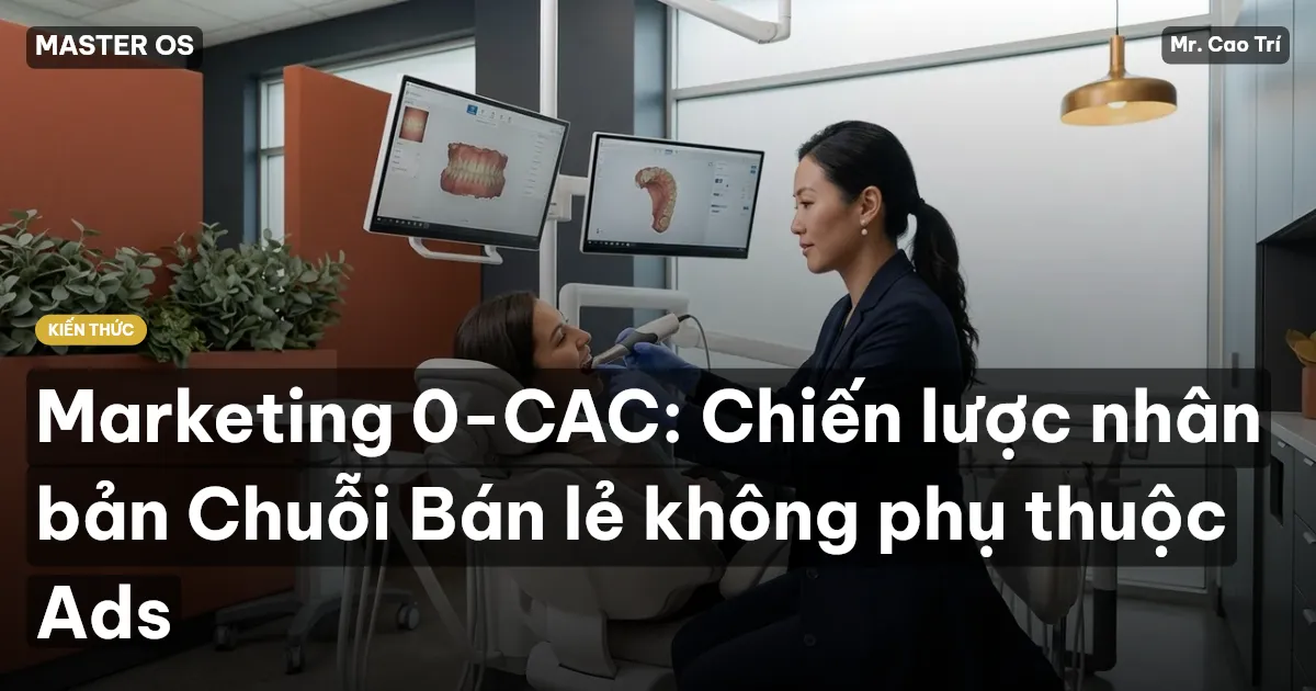 Marketing 0-CAC: Chiến lược nhân bản Chuỗi Bán lẻ không phụ thuộc Ads