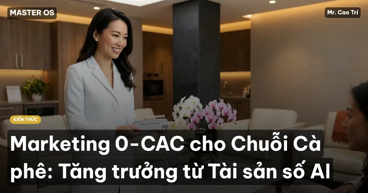 Marketing 0-CAC cho Chuỗi Cà phê: Tăng trưởng từ Tài sản số AI