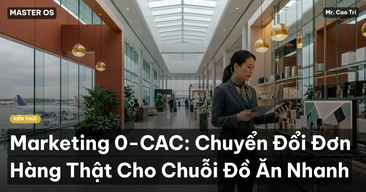Marketing 0-CAC: Chuyển Đổi Đơn Hàng Thật Cho Chuỗi Đồ Ăn Nhanh