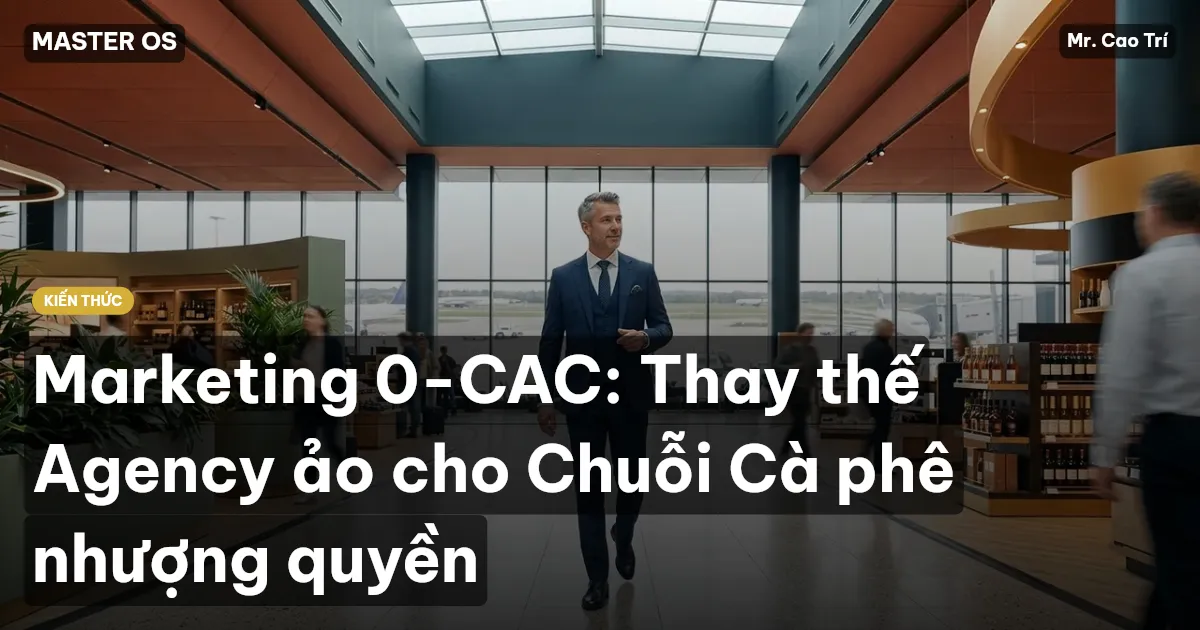 Marketing 0-CAC: Thay thế Agency ảo cho Chuỗi Cà phê nhượng quyền