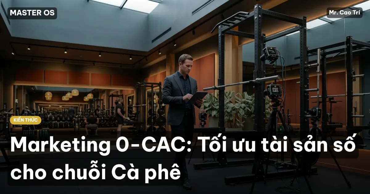 Marketing 0-CAC: Tối ưu tài sản số cho chuỗi Cà phê