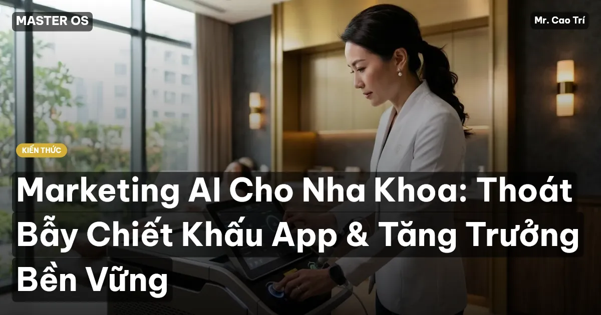 Marketing AI Cho Nha Khoa: Thoát Bẫy Chiết Khấu App & Tăng Trưởng Bền Vững