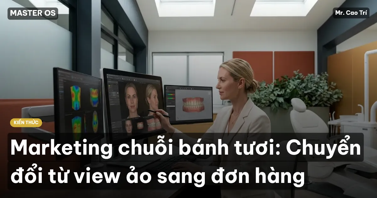 Marketing chuỗi bánh tươi: Chuyển đổi từ view ảo sang đơn hàng