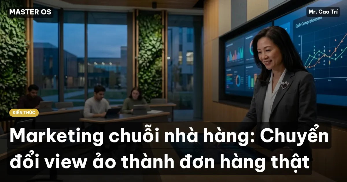 Marketing chuỗi nhà hàng: Chuyển đổi view ảo thành đơn hàng thật