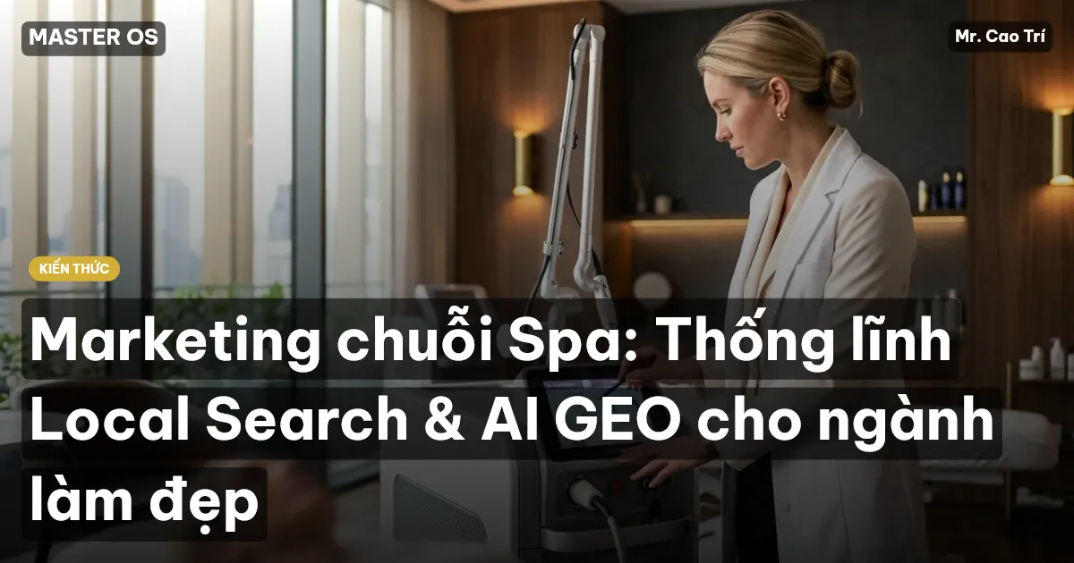 Marketing chuỗi Spa: Thống lĩnh Local Search & AI GEO cho ngành làm đẹp