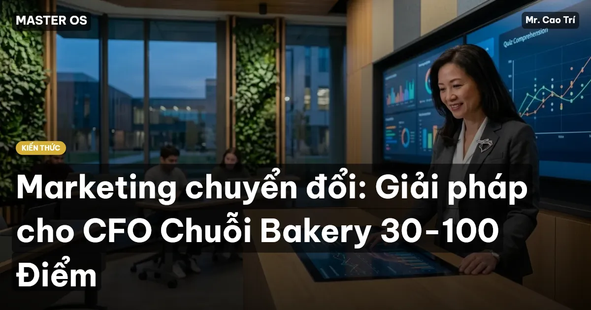Marketing chuyển đổi: Giải pháp cho CFO Chuỗi Bakery 30-100 Điểm