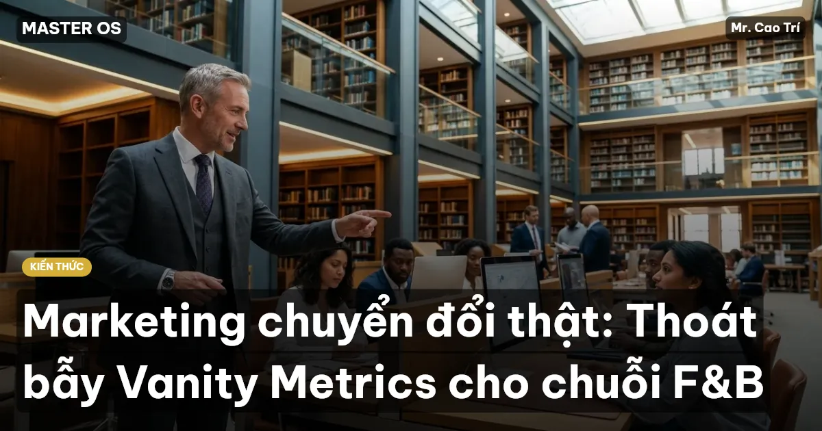 Marketing chuyển đổi thật: Thoát bẫy Vanity Metrics cho chuỗi F