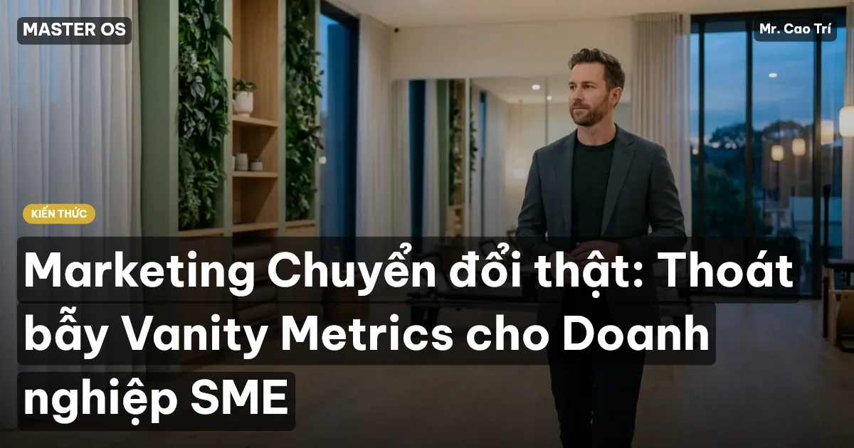 Marketing Chuyển đổi thật: Thoát bẫy Vanity Metrics cho Doanh nghiệp SME