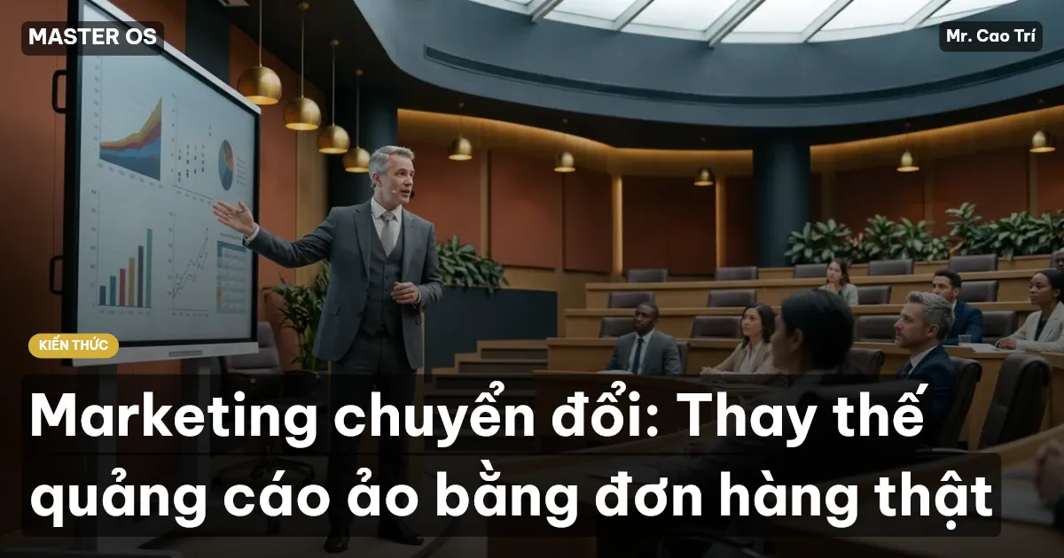 Marketing chuyển đổi: Thay thế quảng cáo ảo bằng đơn hàng thật