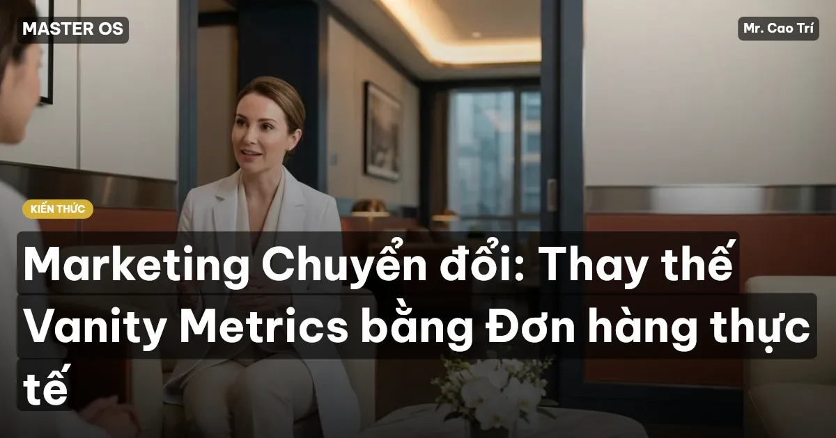 Marketing Chuyển đổi: Thay thế Vanity Metrics bằng Đơn hàng thực tế