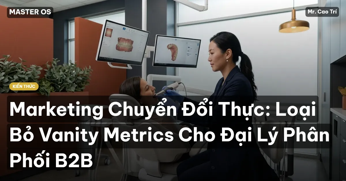 Marketing Chuyển Đổi Thực: Loại Bỏ Vanity Metrics Cho Đại Lý Phân Phối B2B