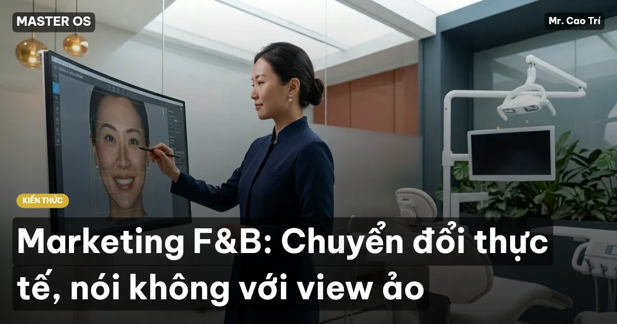 Marketing F&B: Chuyển đổi thực tế, nói không với view ảo