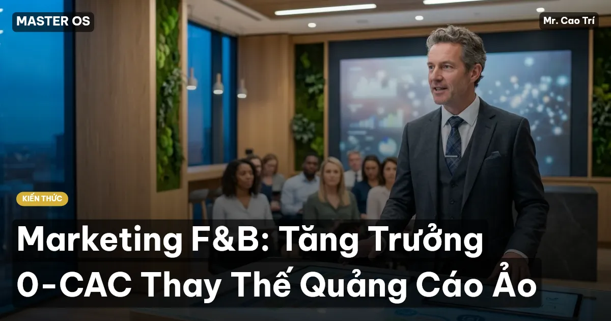 Marketing F&B: Tăng Trưởng 0-CAC Thay Thế Quảng Cáo Ảo